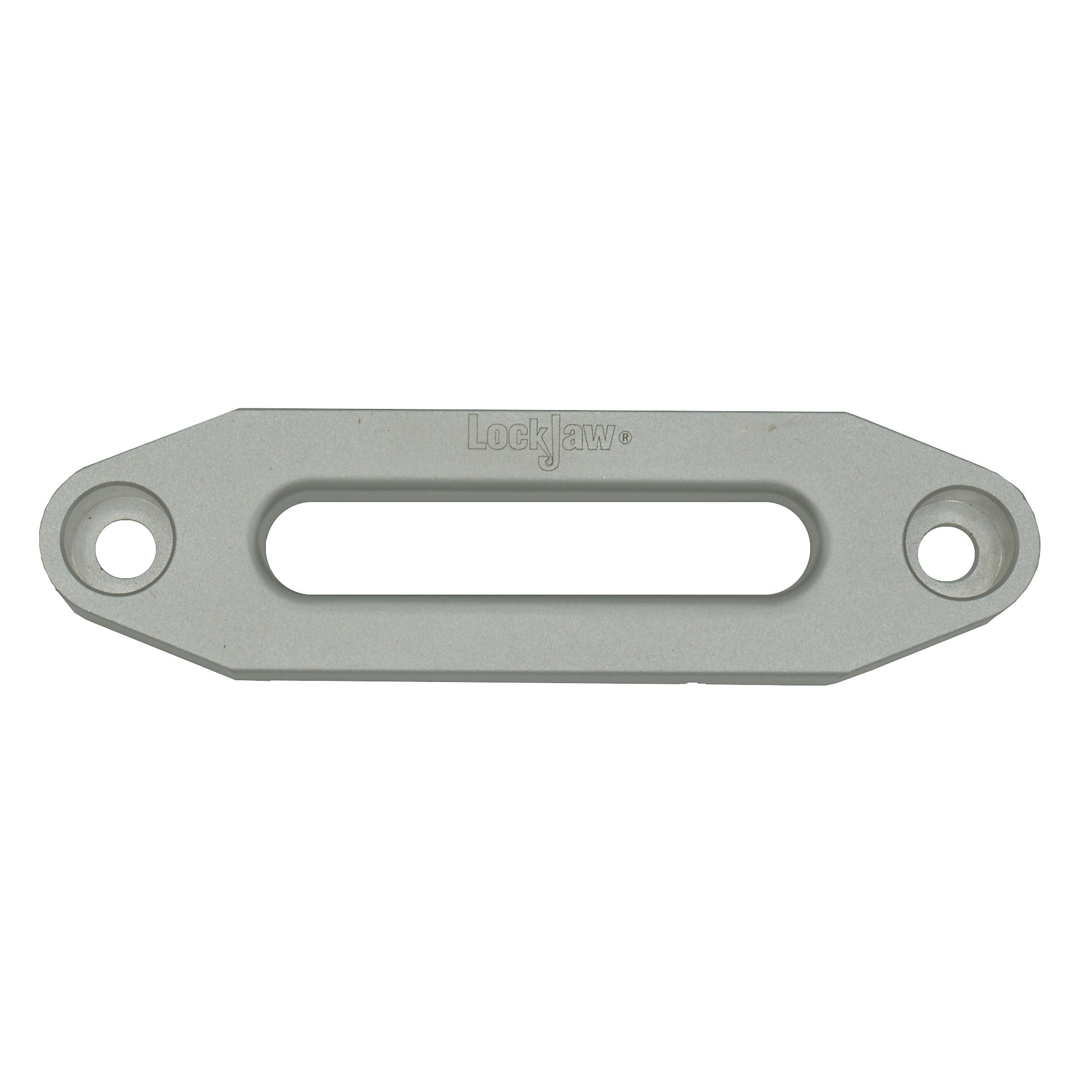 LockJaw Aluminum Fairlead for Synthetic Winch Lines — 4.88in. Wide, Aircraft Grade, Silver, Model# 28-0488s